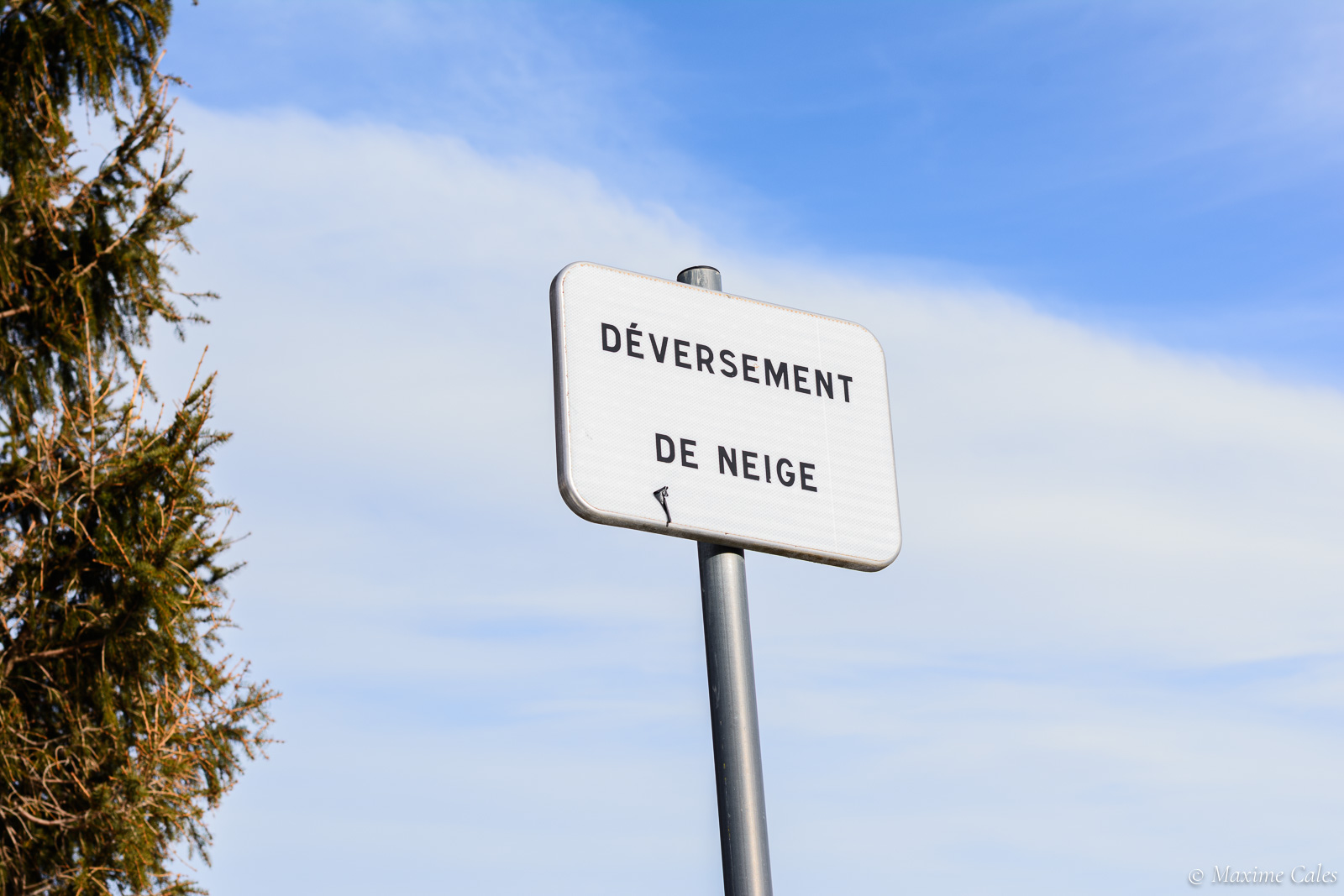 Déversement de neige